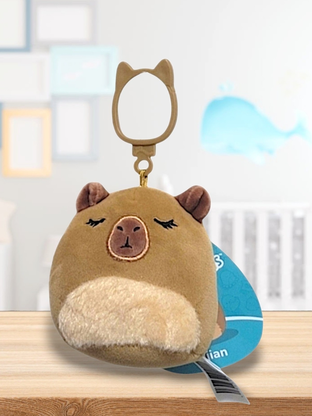 Squishmallows Bag Clip Lijjian Keychain Capybara Plush Toy
